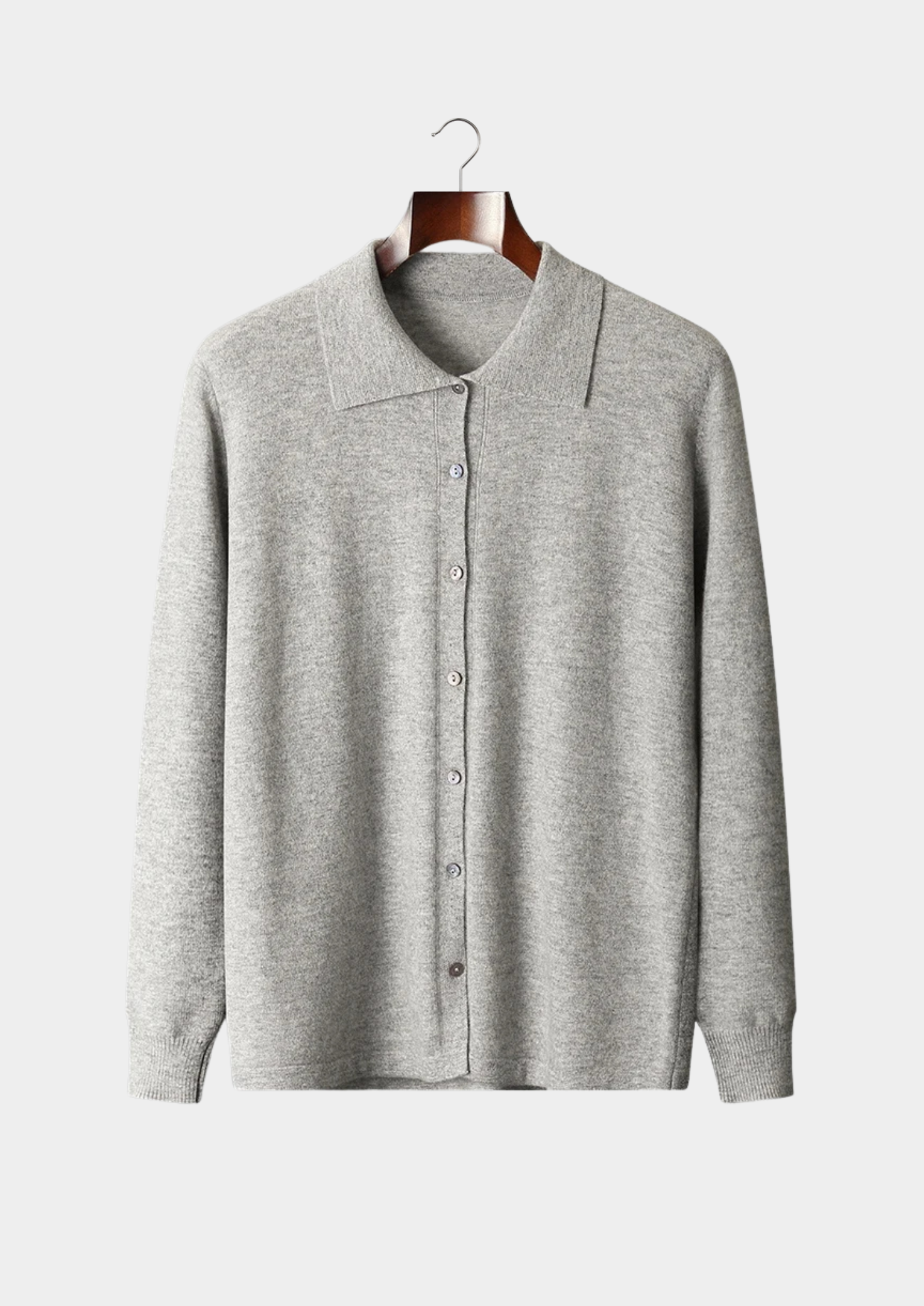 Cashmere Polo Cardigan