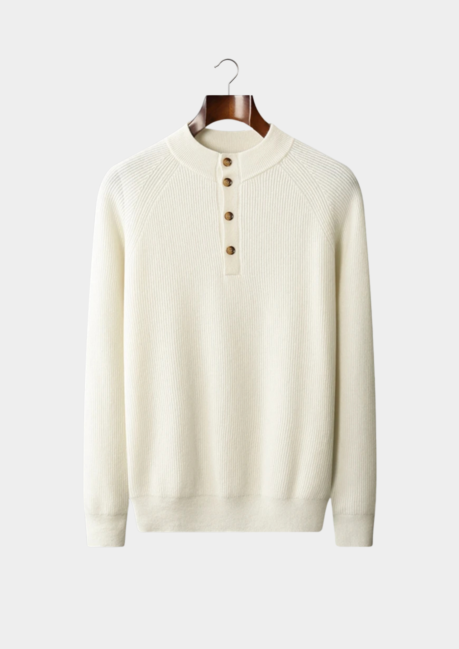 Cashmere Button Sweater