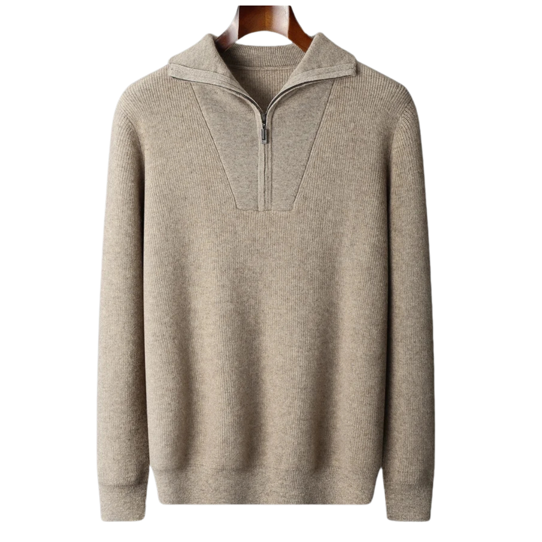 Cashmere Half Zip Sweater