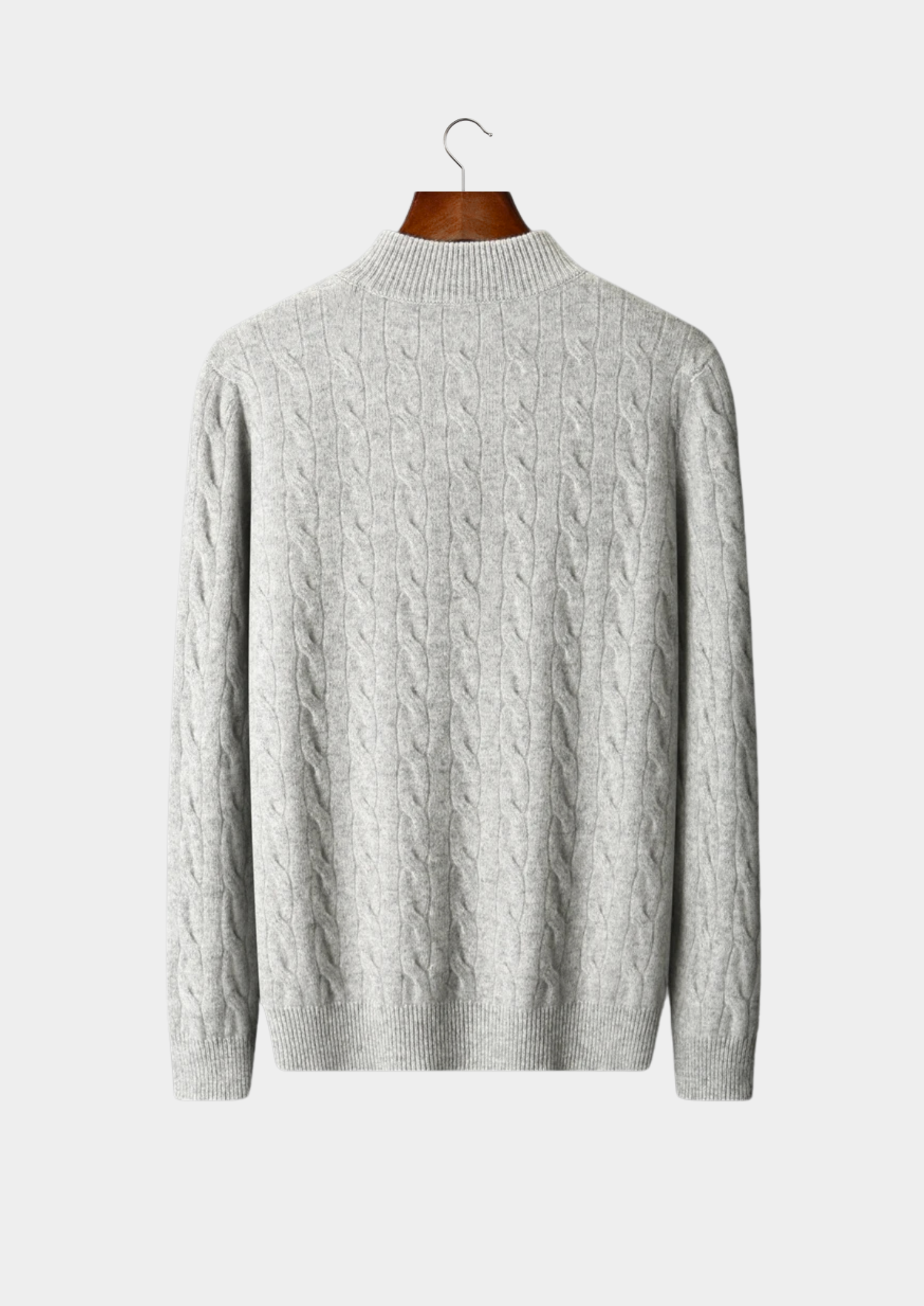 Wool Cable Half-Zip