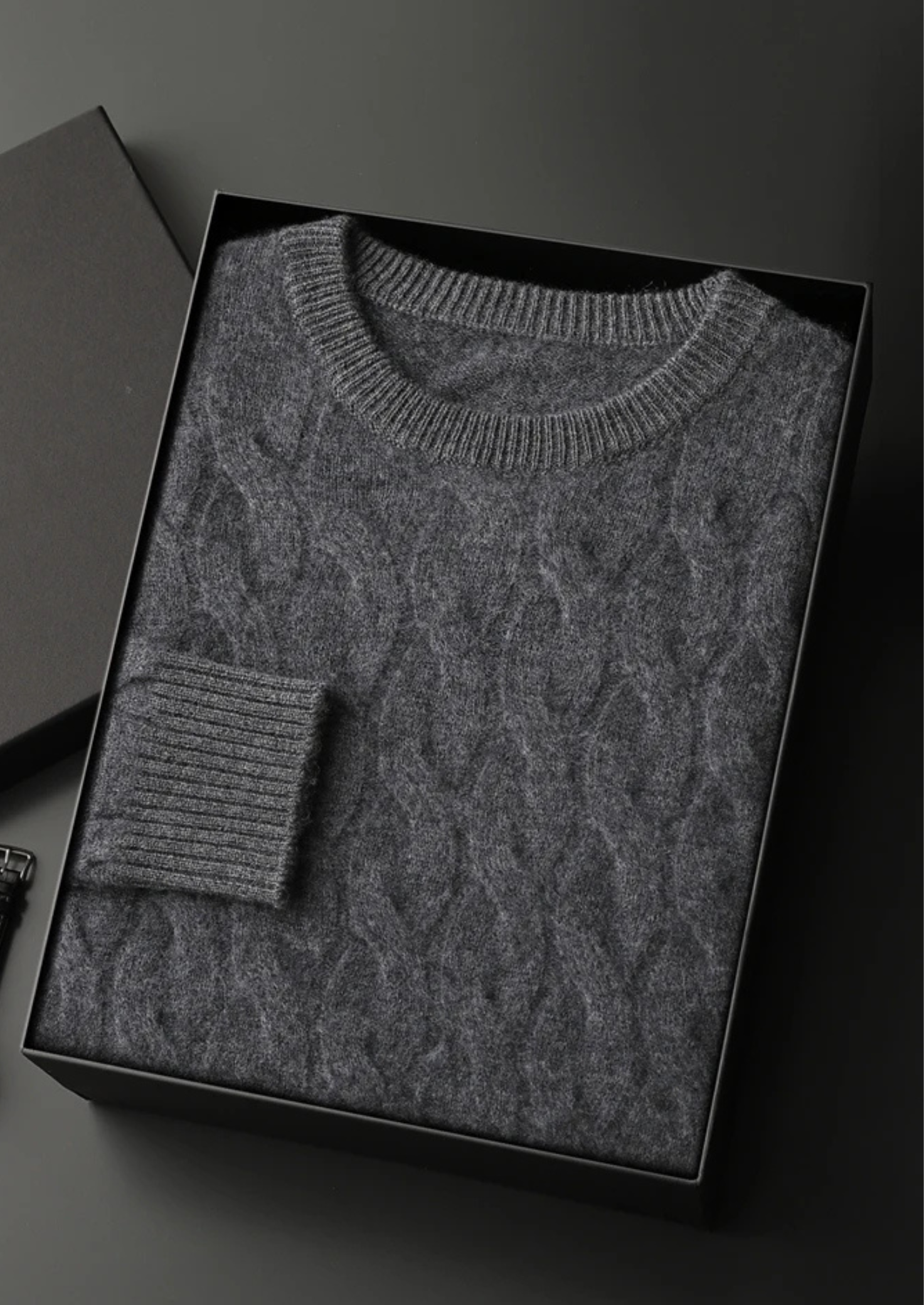 Wool Cable Crewneck