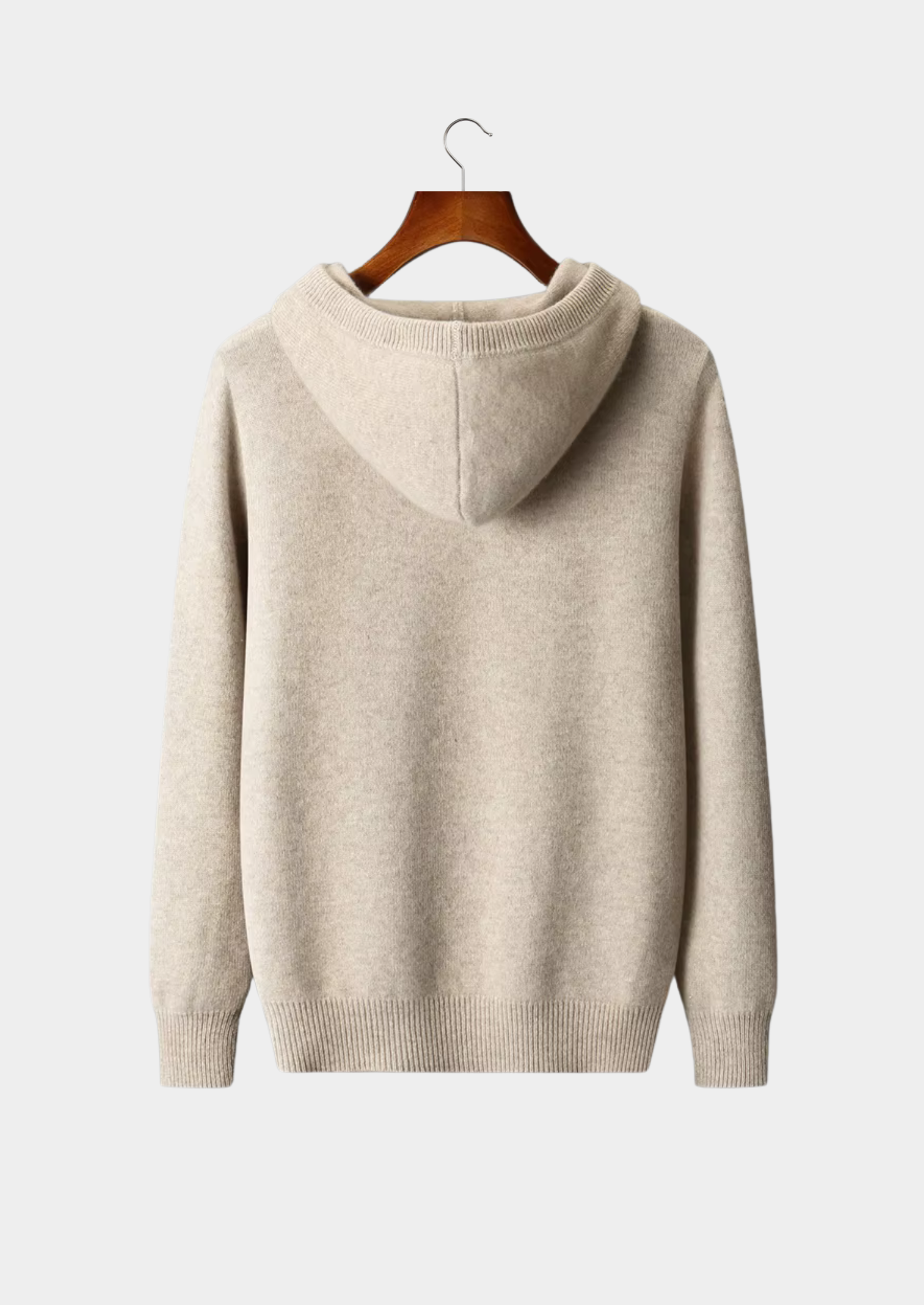 Wool Button Hoodie