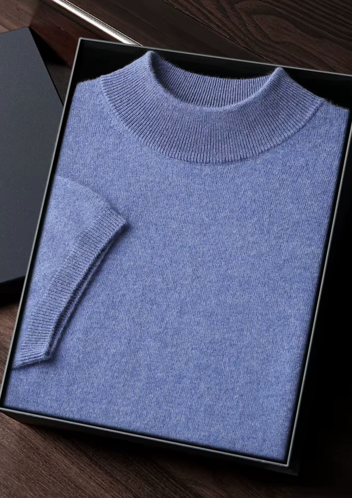 Cashmere Mock Neck T-Shirt