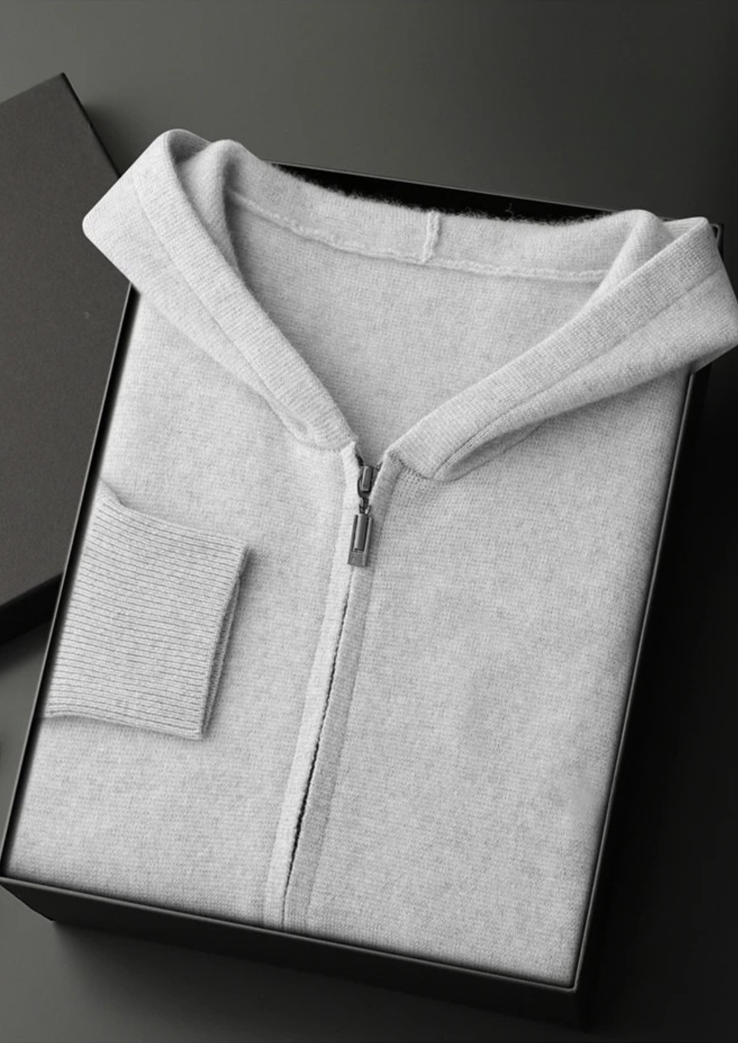 Cashmere Zipper Hoodie