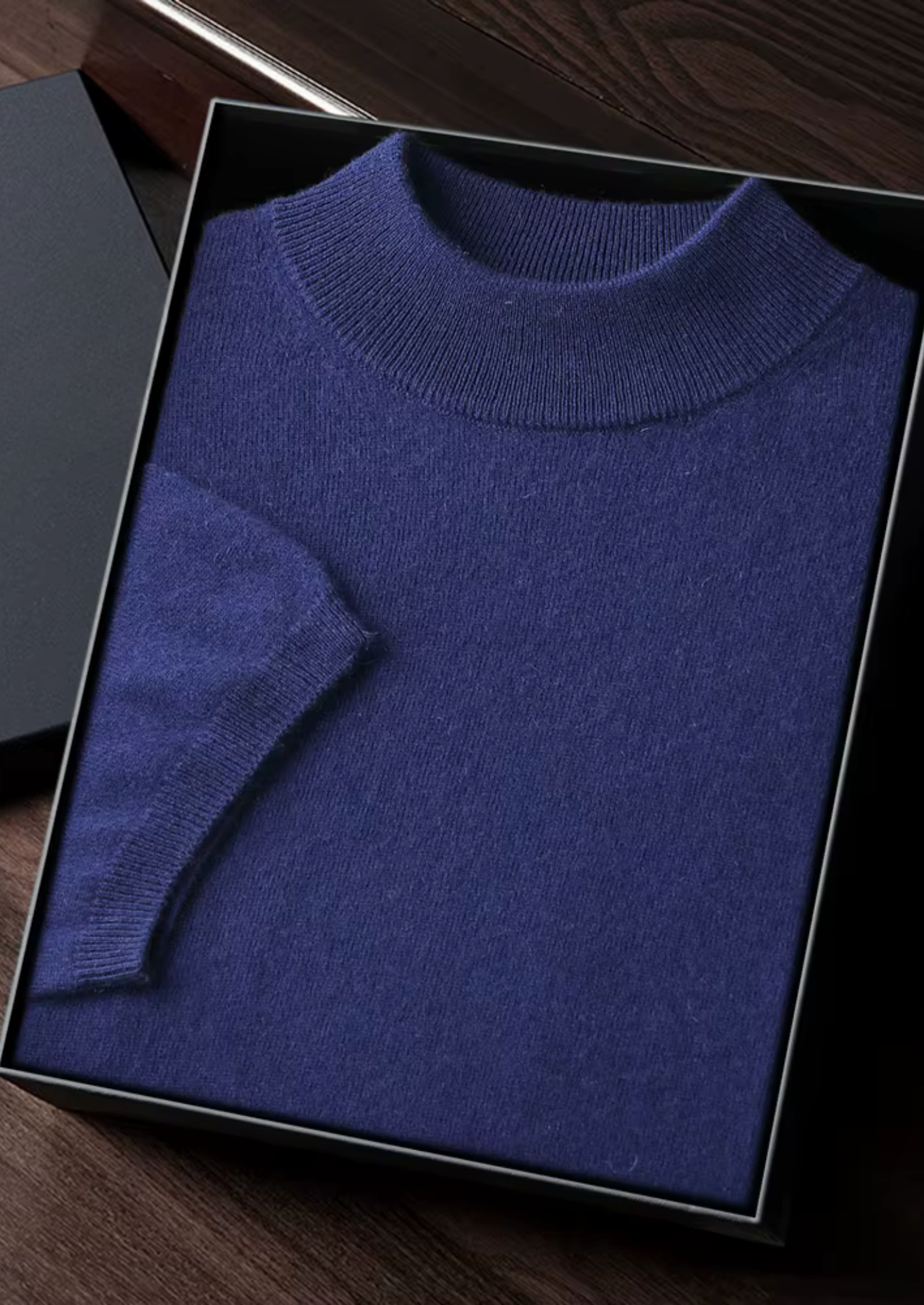 Cashmere Mock Neck T-Shirt