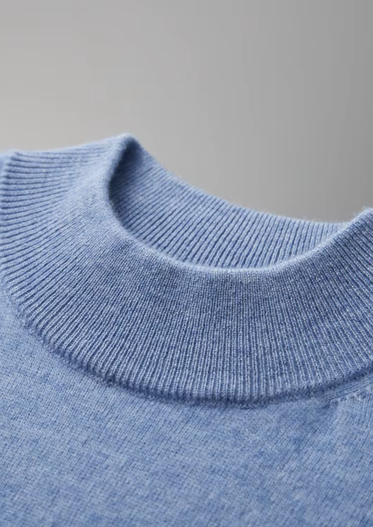 Cashmere Mock Neck T-Shirt