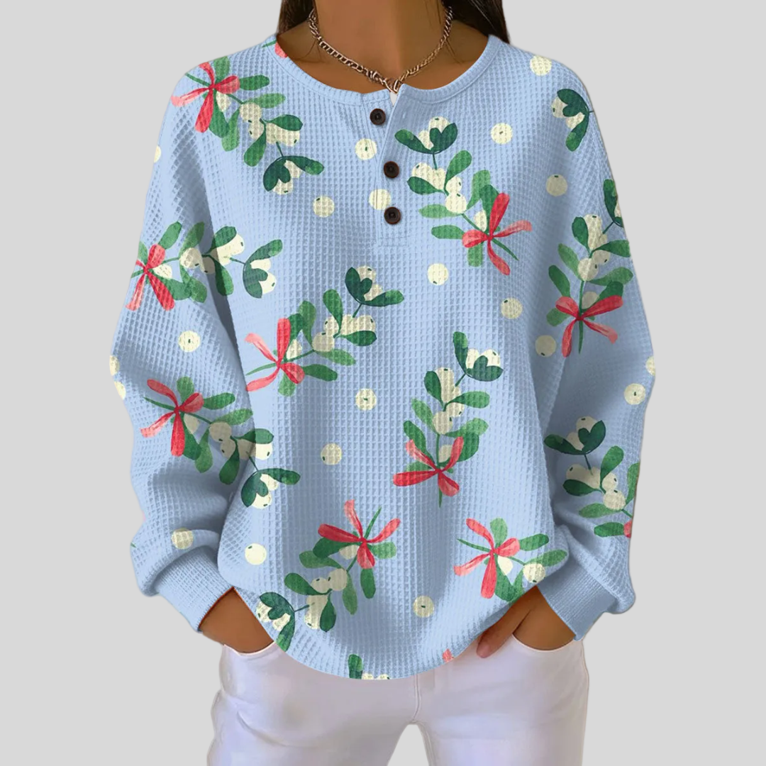 Rikke | Soft Sweater with Christmas Motif