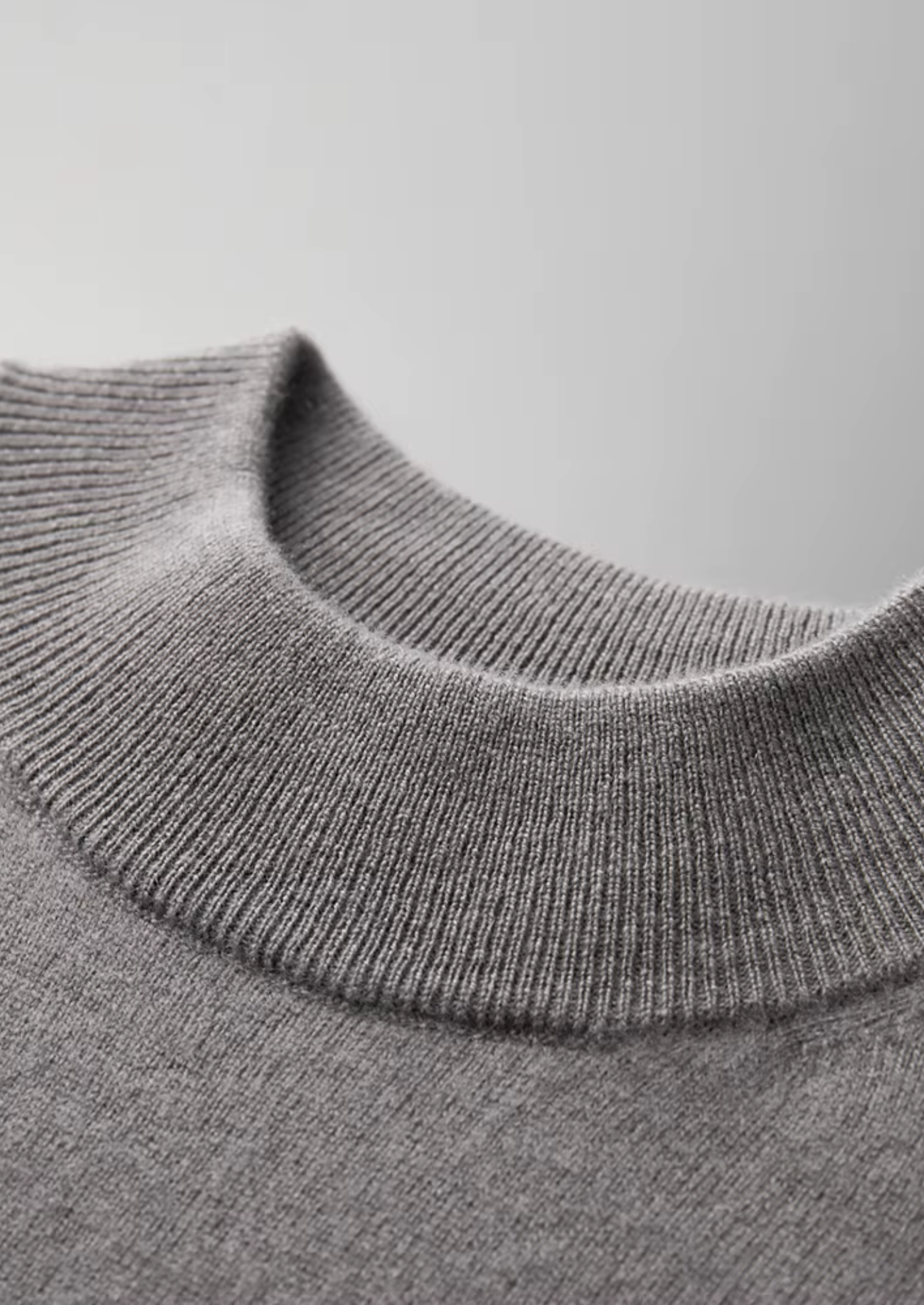 Cashmere Mock Neck T-Shirt