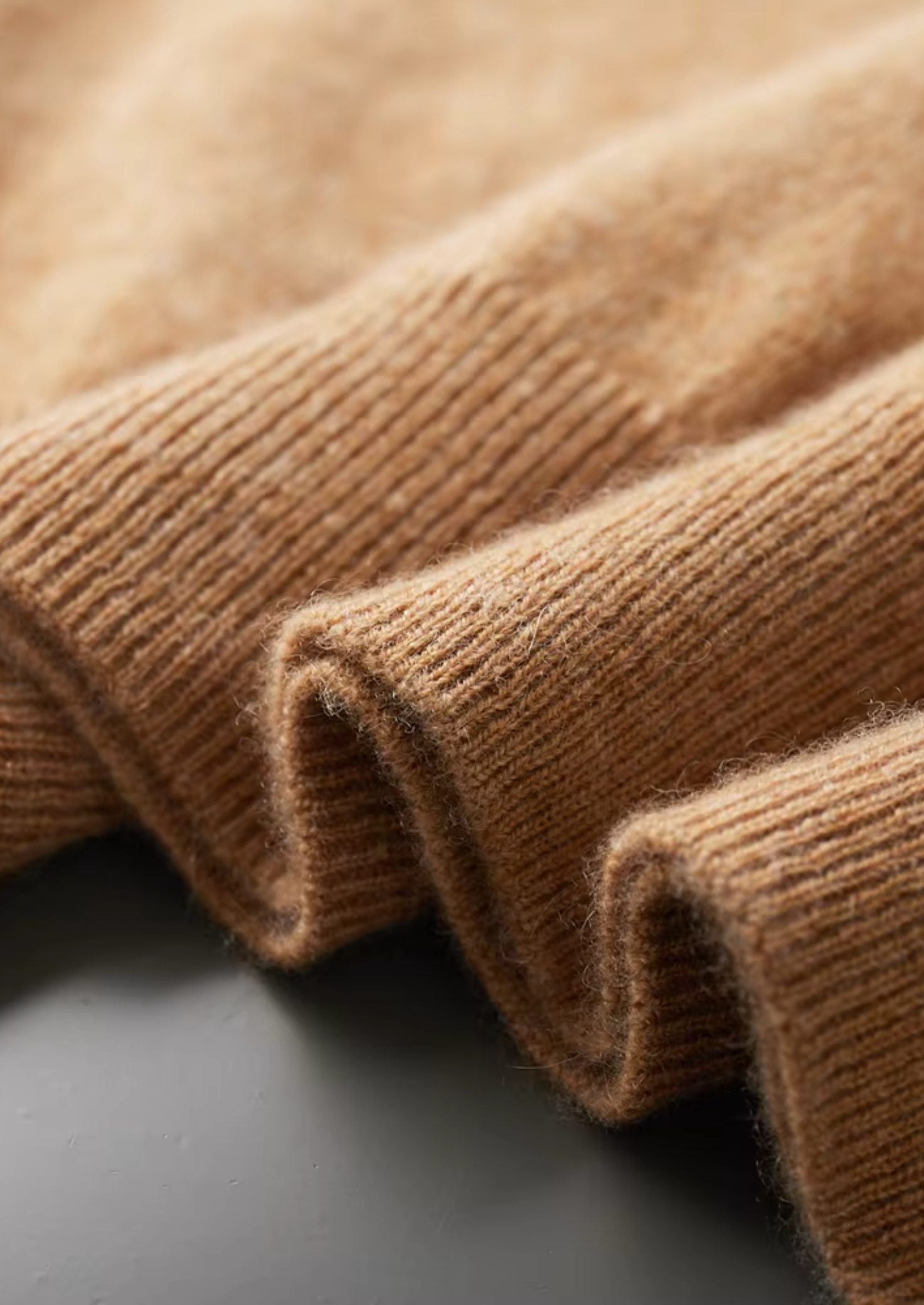 Cashmere Mock Neck T-Shirt