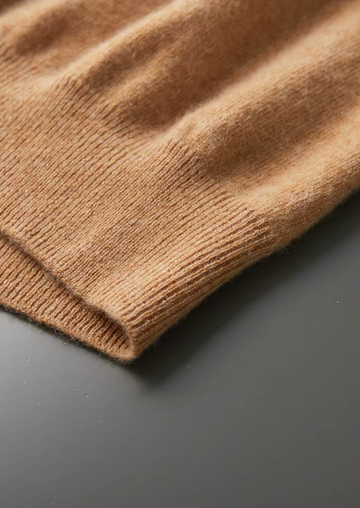 Cashmere Mock Neck T-Shirt