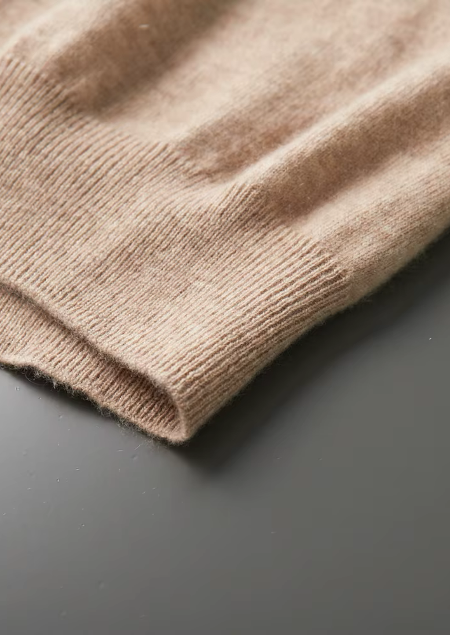 Cashmere Mock Neck T-Shirt