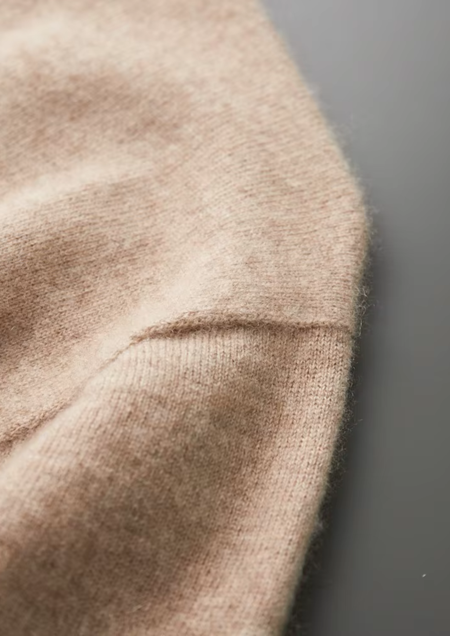 Cashmere Mock Neck T-Shirt