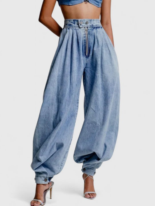 Ava | Women's High-Waisted Baggy Jeans