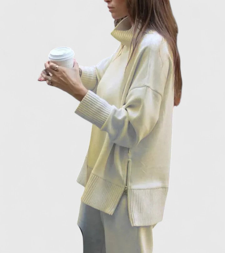 Marina | Women's Knit Two Piece Set with Pockets