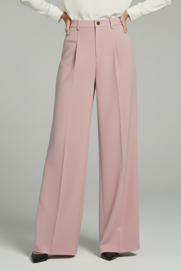 Blair | Women's Wide Leg Palazzo Trousers with Pleats