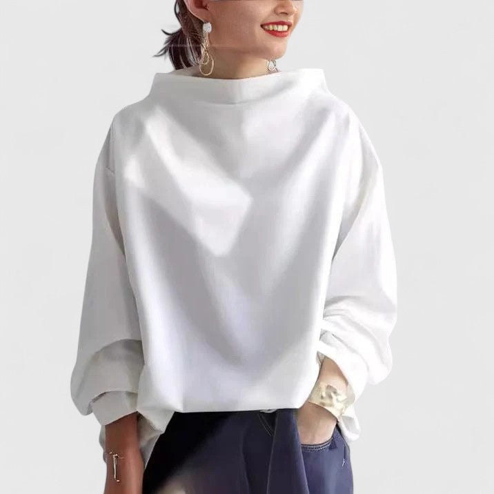 Brenda | Women's High Neck Relaxed Top