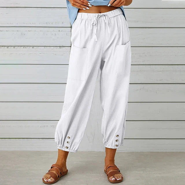 Maria | Women's Relaxed Fit High Waist Pants