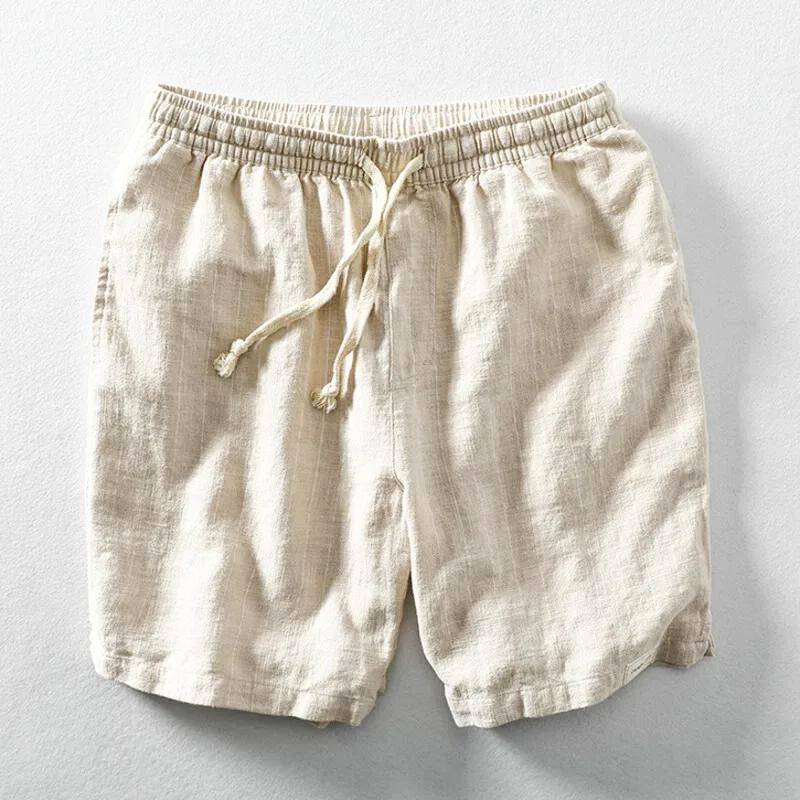 Ethan | Men's Casual Cotton-Linen Blend Shorts