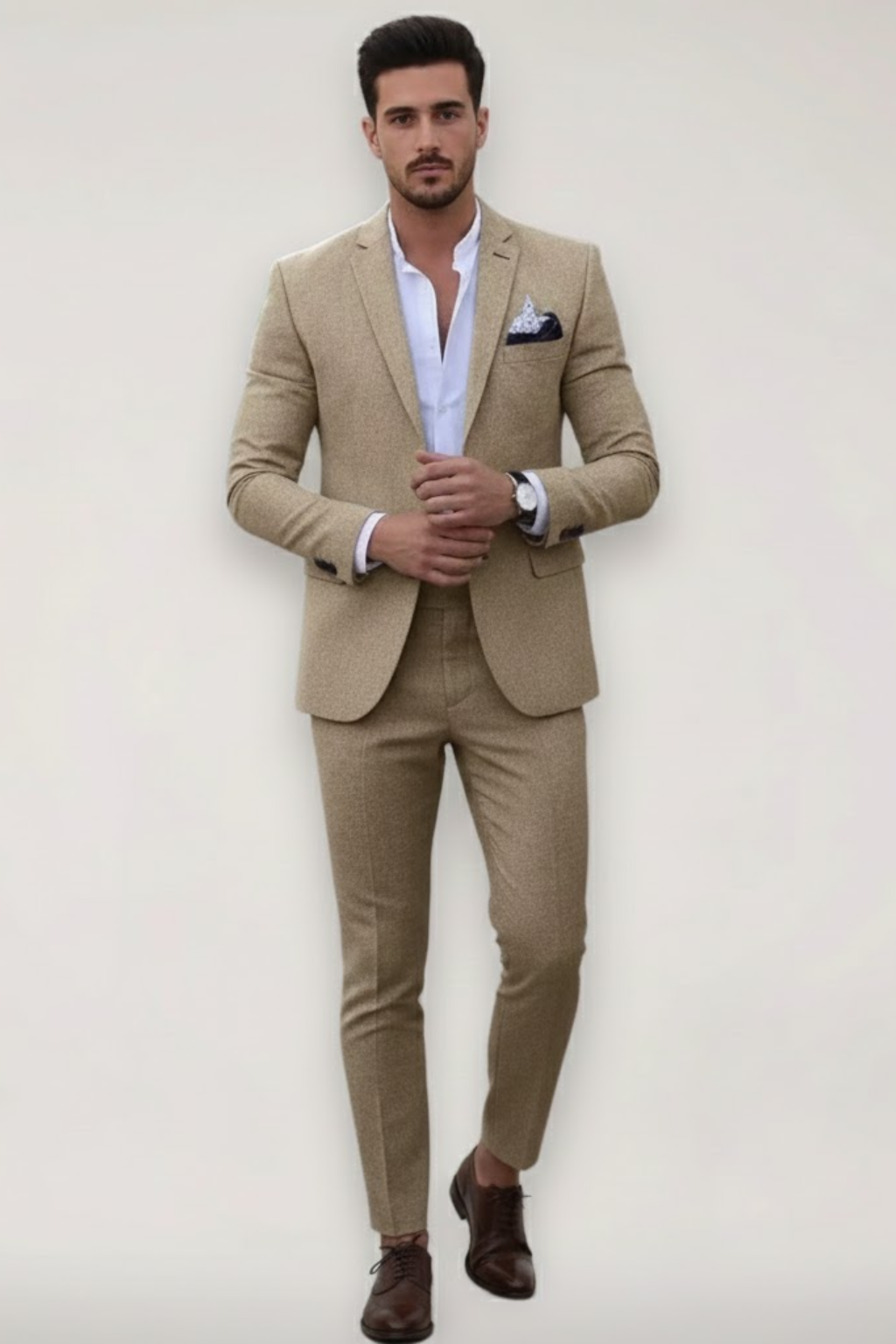 Gavin | Men's Slim Fit Polyester Suit Set for Spring