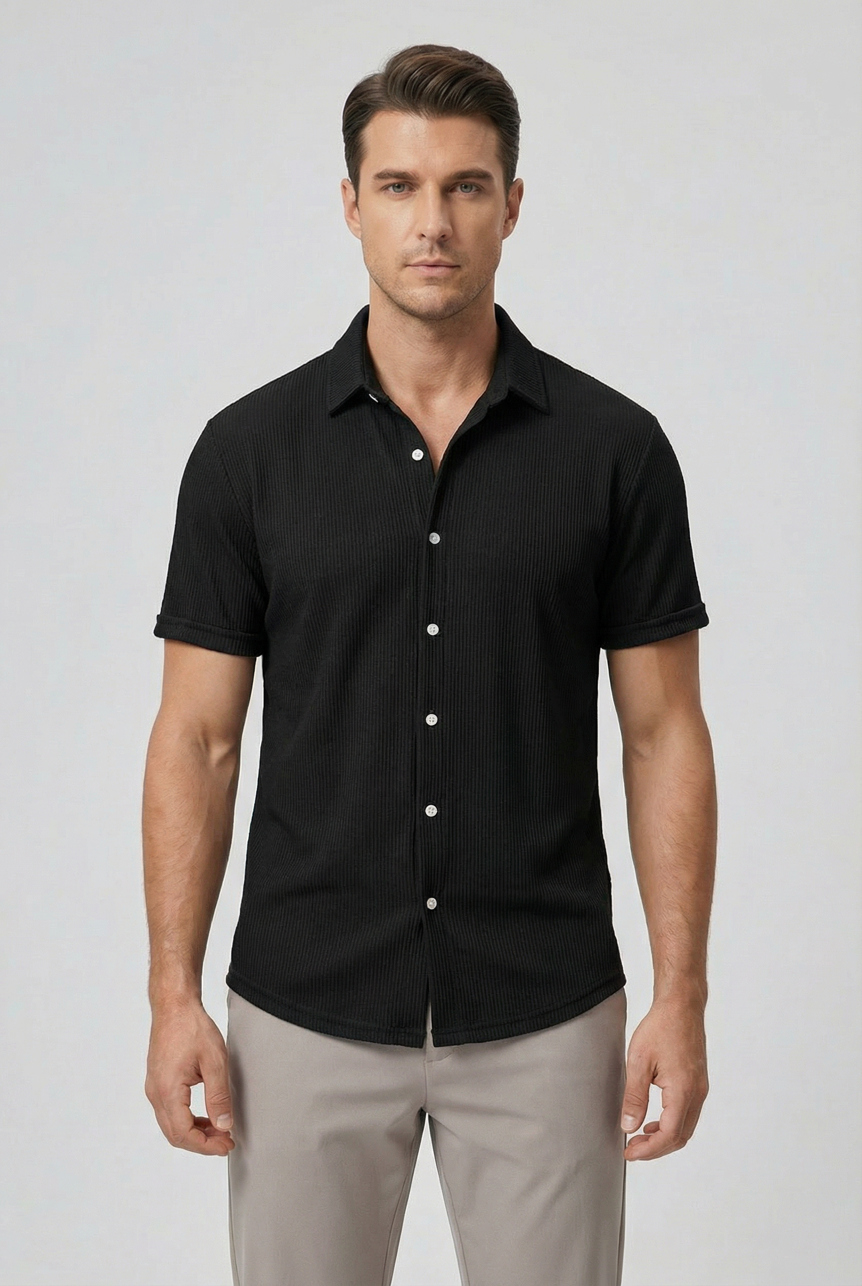Austin | Men's Lightweight Striped Short Sleeve Shirt