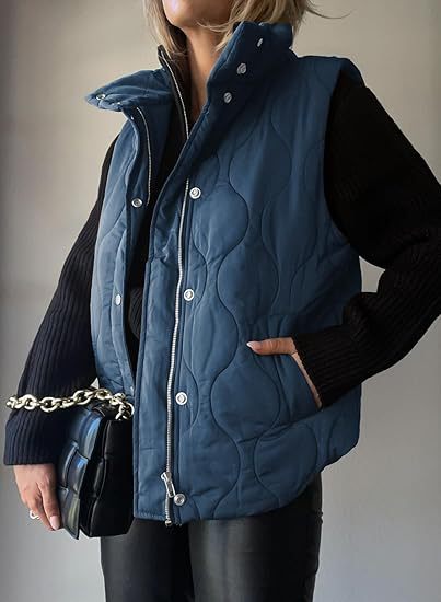 DARCY™ - Chic Lightweight Button-Up Puffer Vest