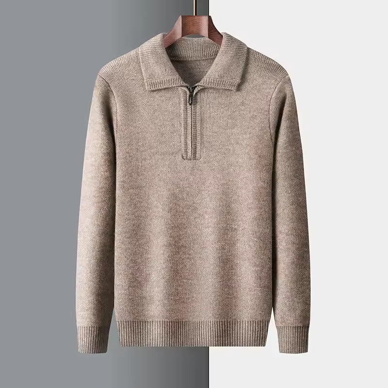 Cashmere Quarter Zip Sweater