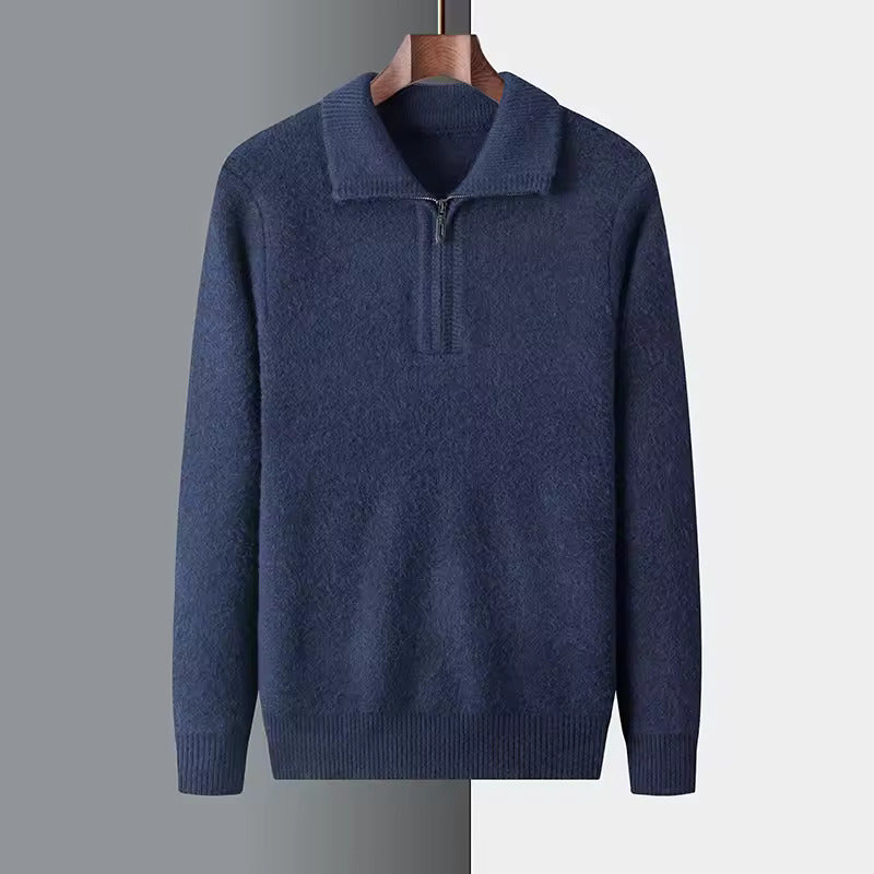 Cashmere Quarter Zip Sweater