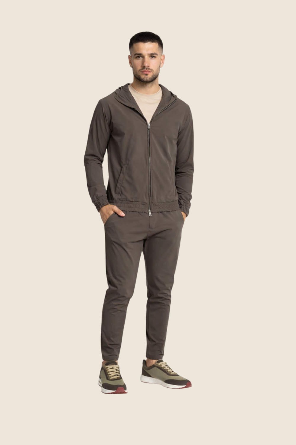 Hooded Lucerne Tech Set - Luxury Brown