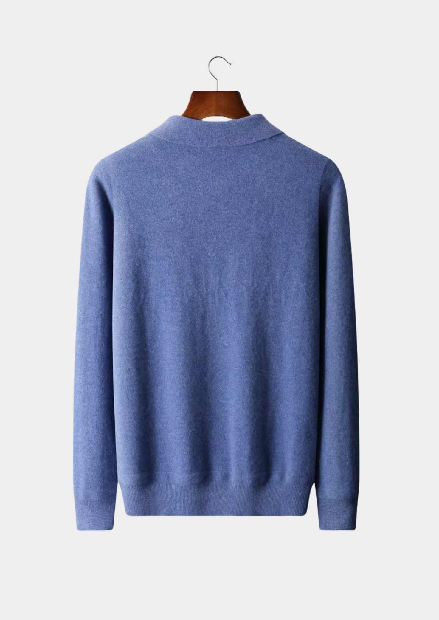 Wool Half-Zip Polo