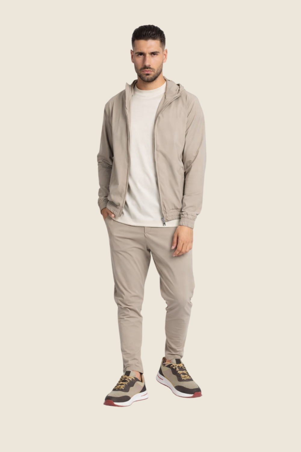 Hooded Lucerne Tech Set - Beige