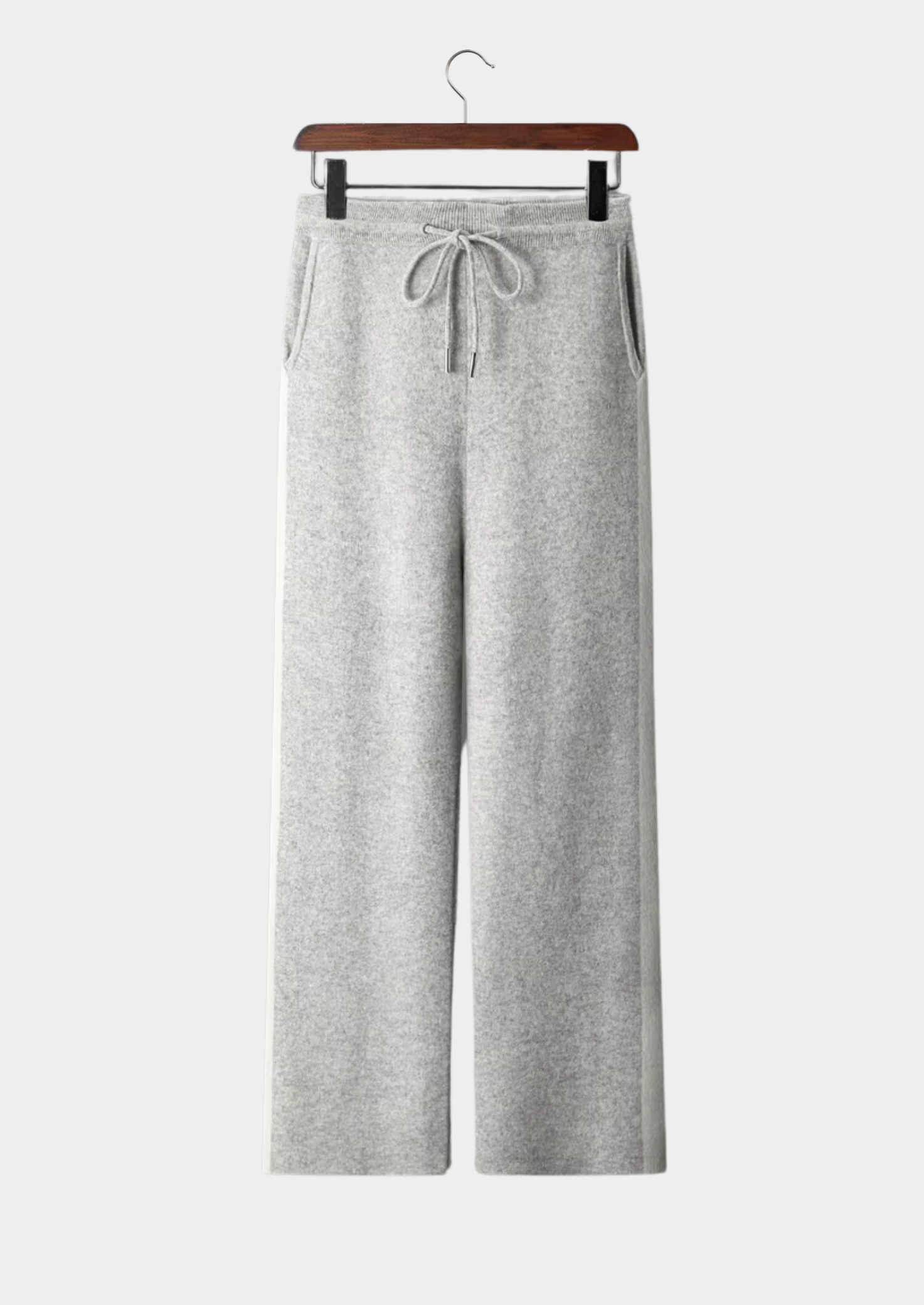 Cashmere Wide Leisure Trousers