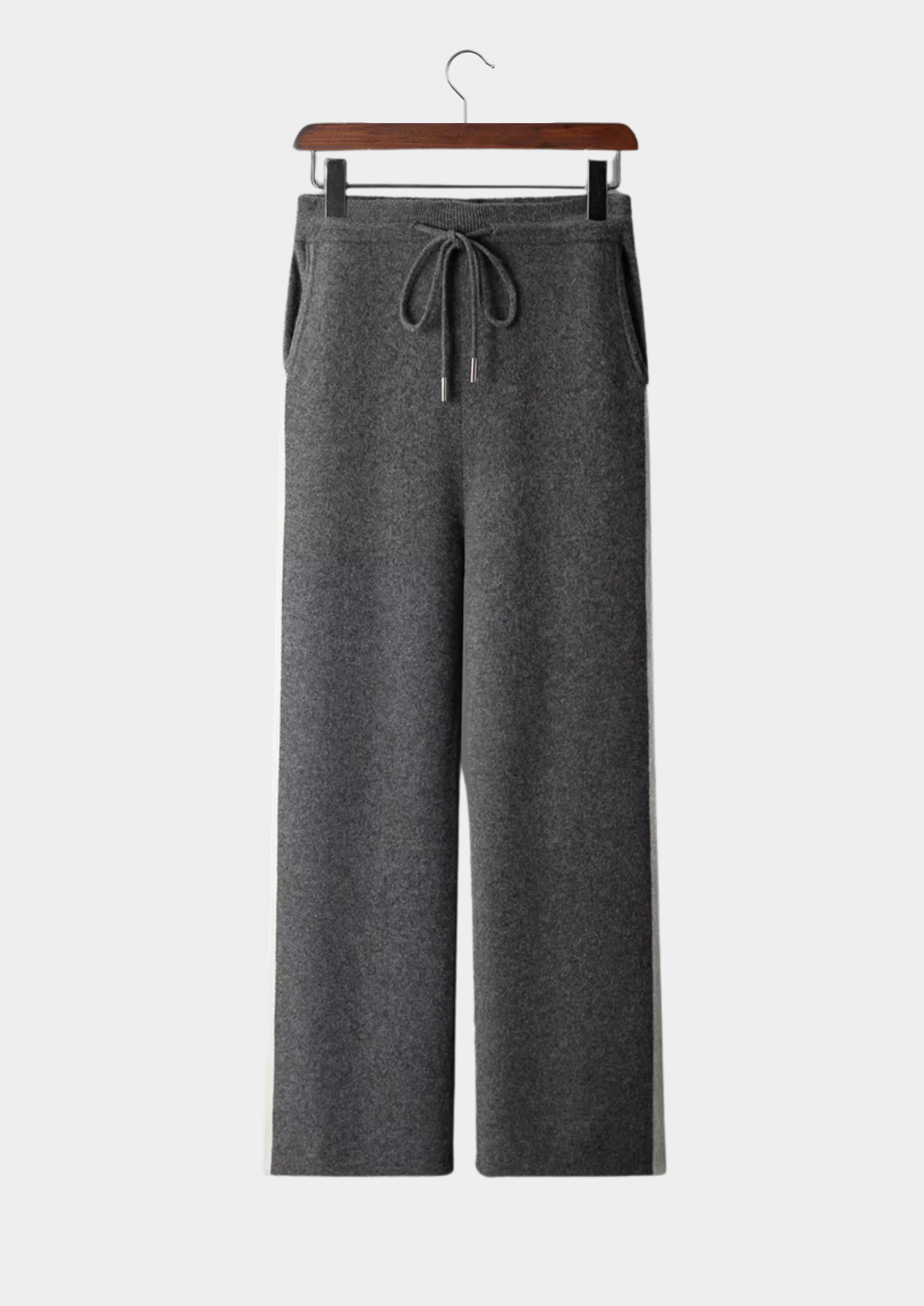 Cashmere Wide Leisure Trousers