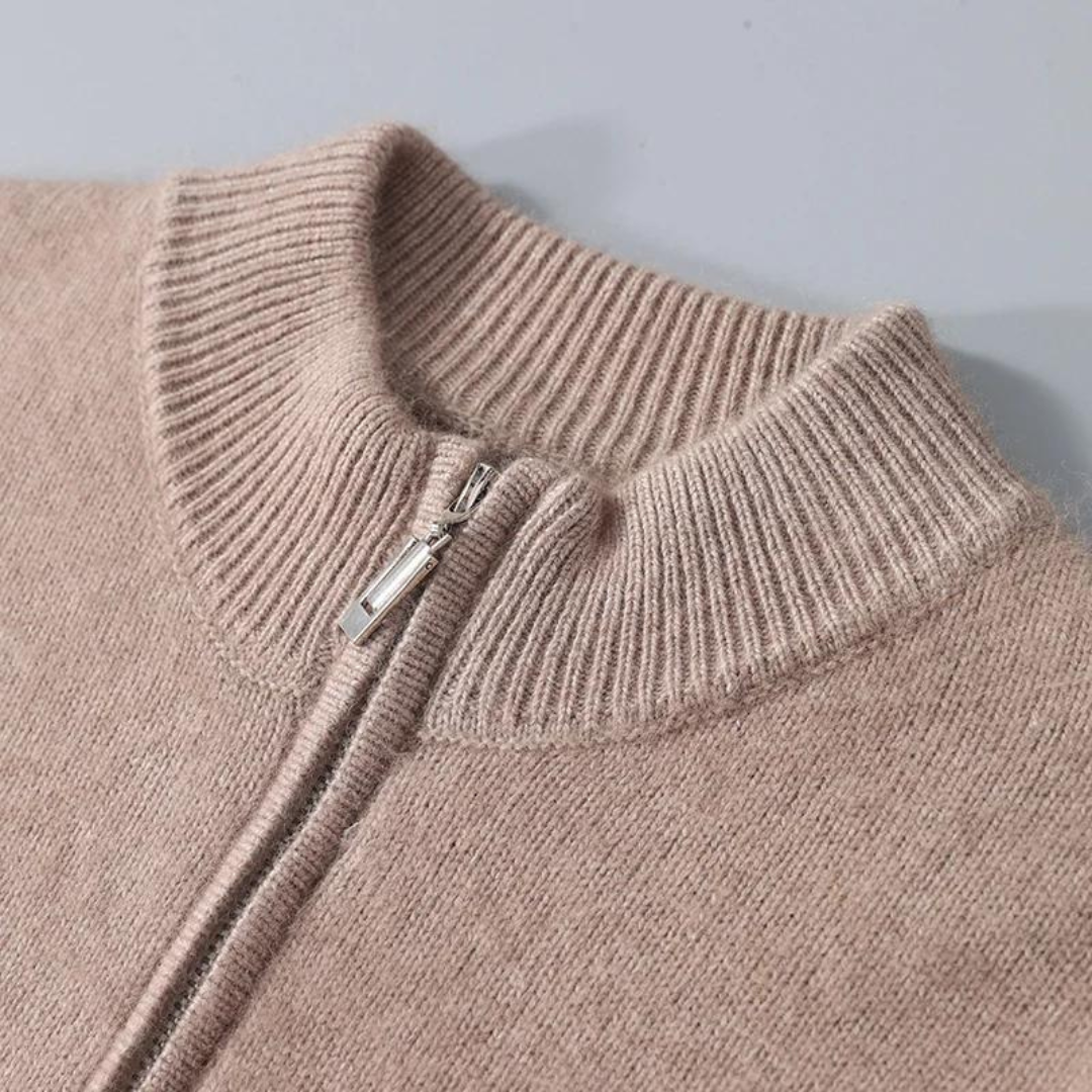 Cashmere Zip Up