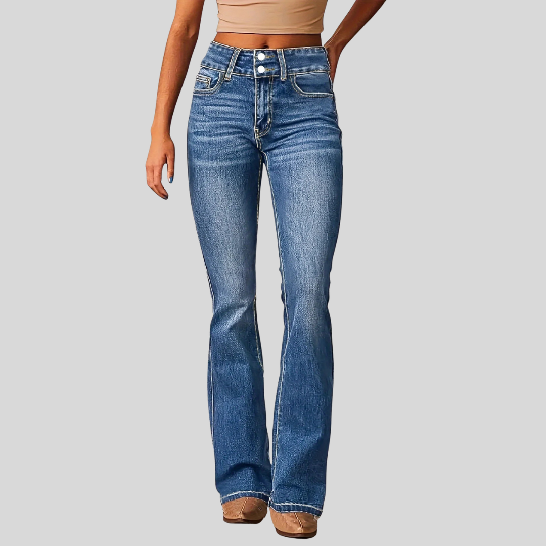 Aya™ - High-Waisted Flared Jeans
