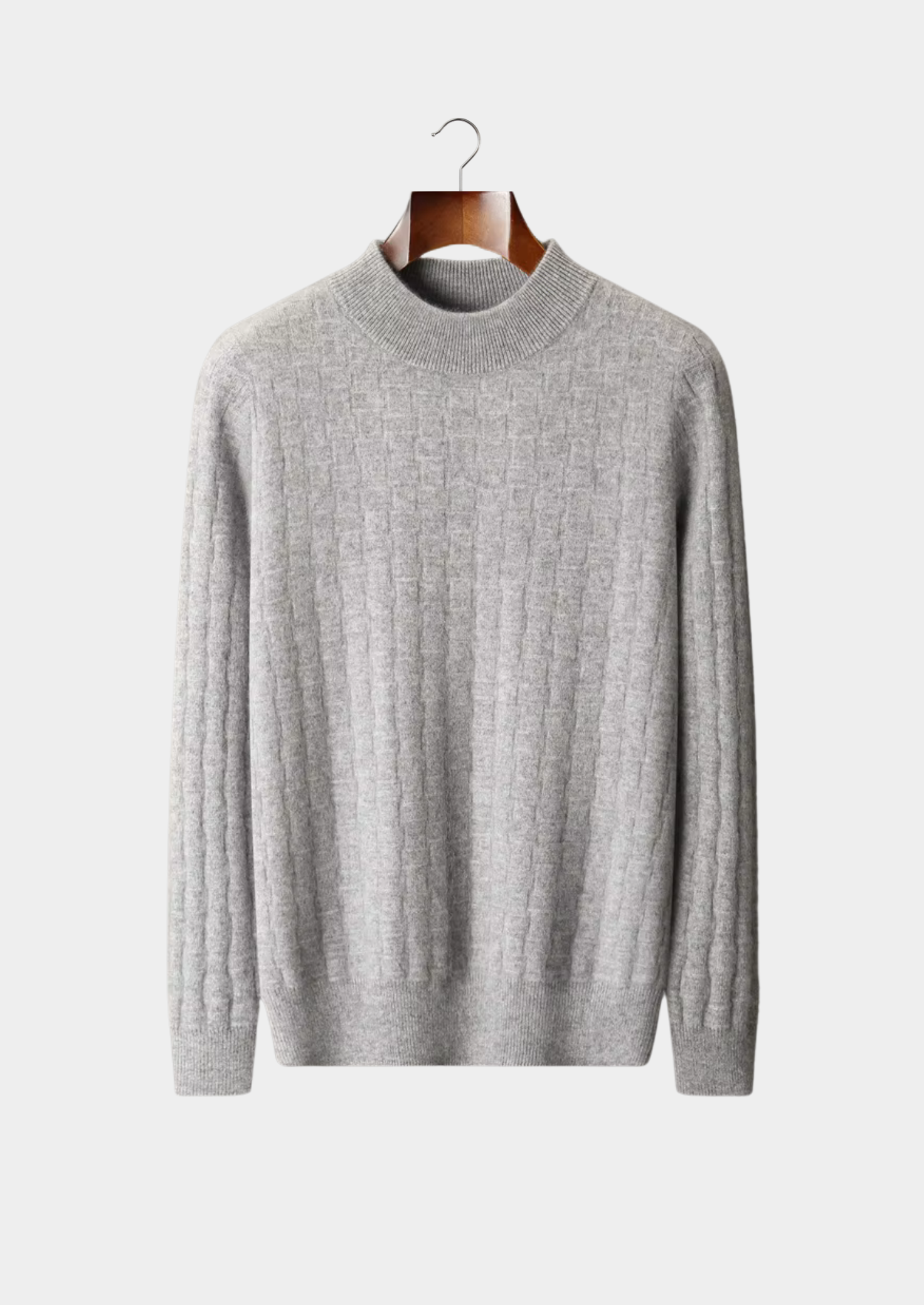 Wool Textured Mockneck