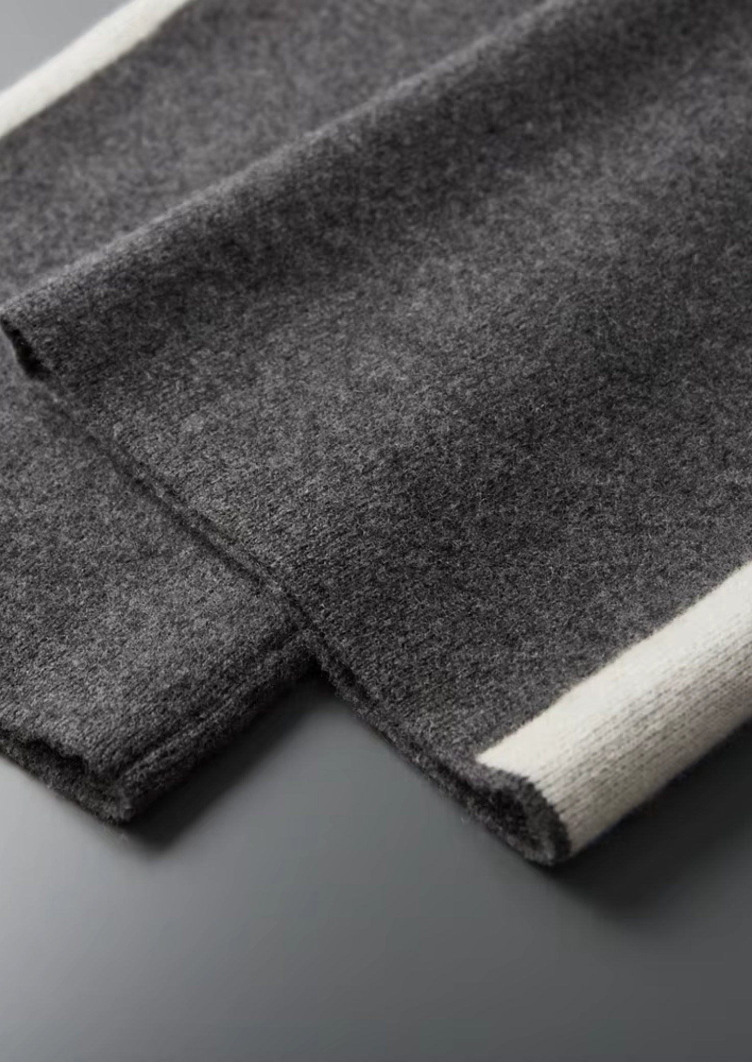 Cashmere Wide Leisure Trousers