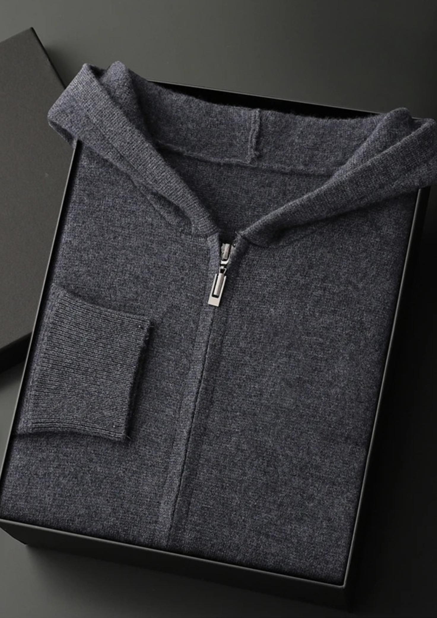 Cashmere Zipper Hoodie