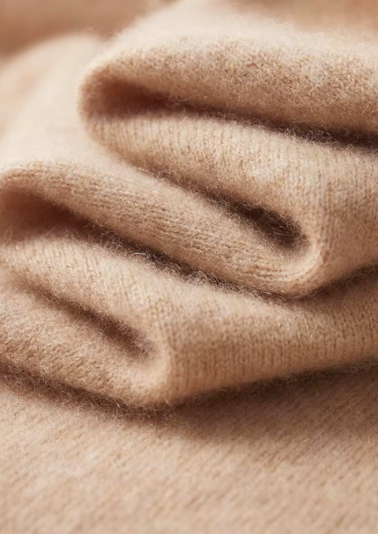 Cashmere Two Tone Zipper Polo