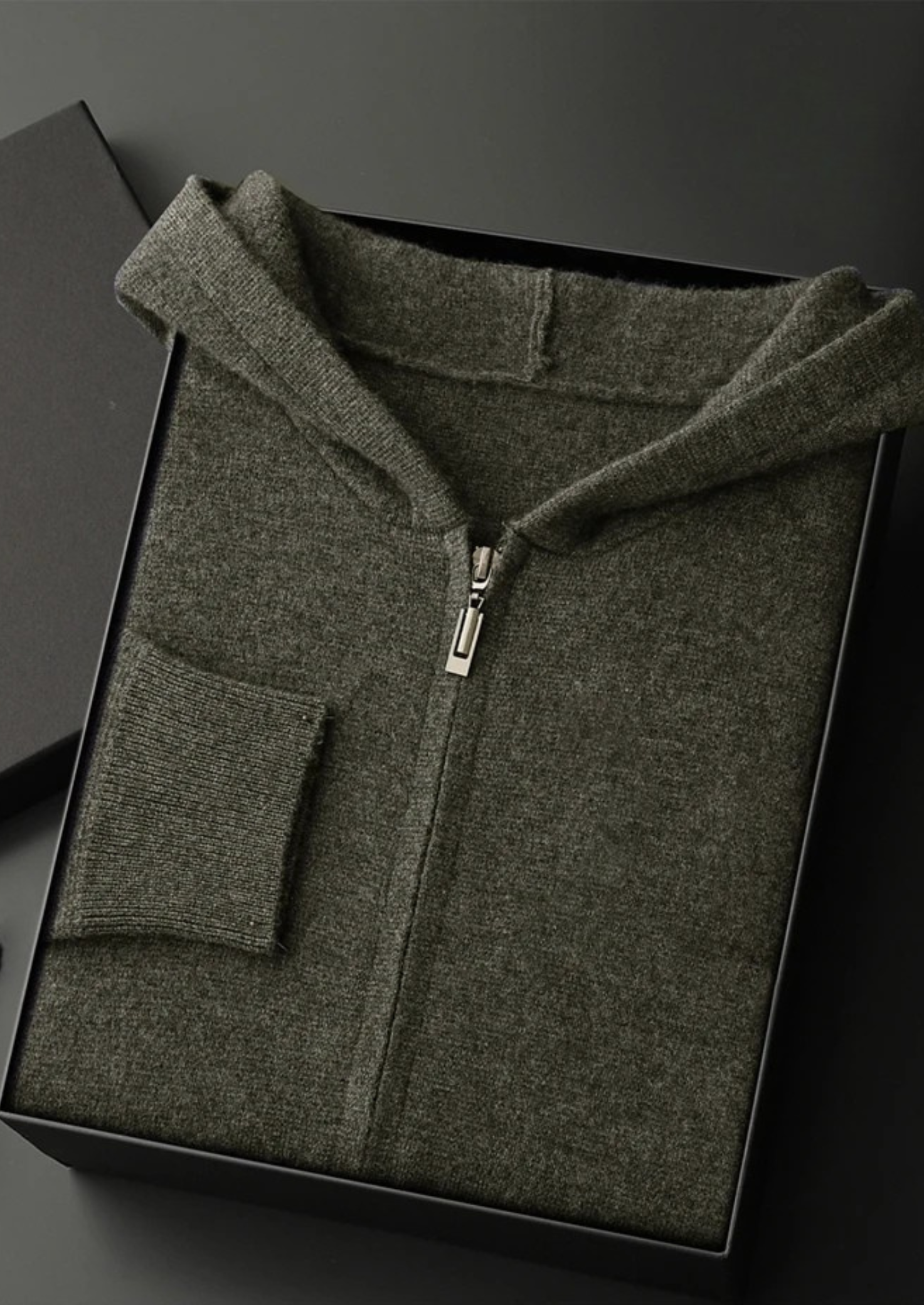 Cashmere Zipper Hoodie
