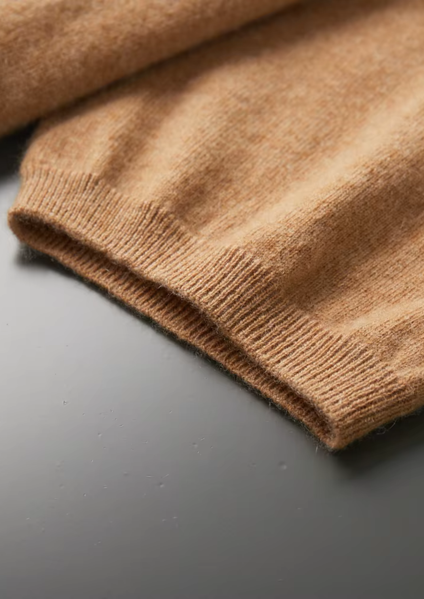 Cashmere Mock Neck T-Shirt