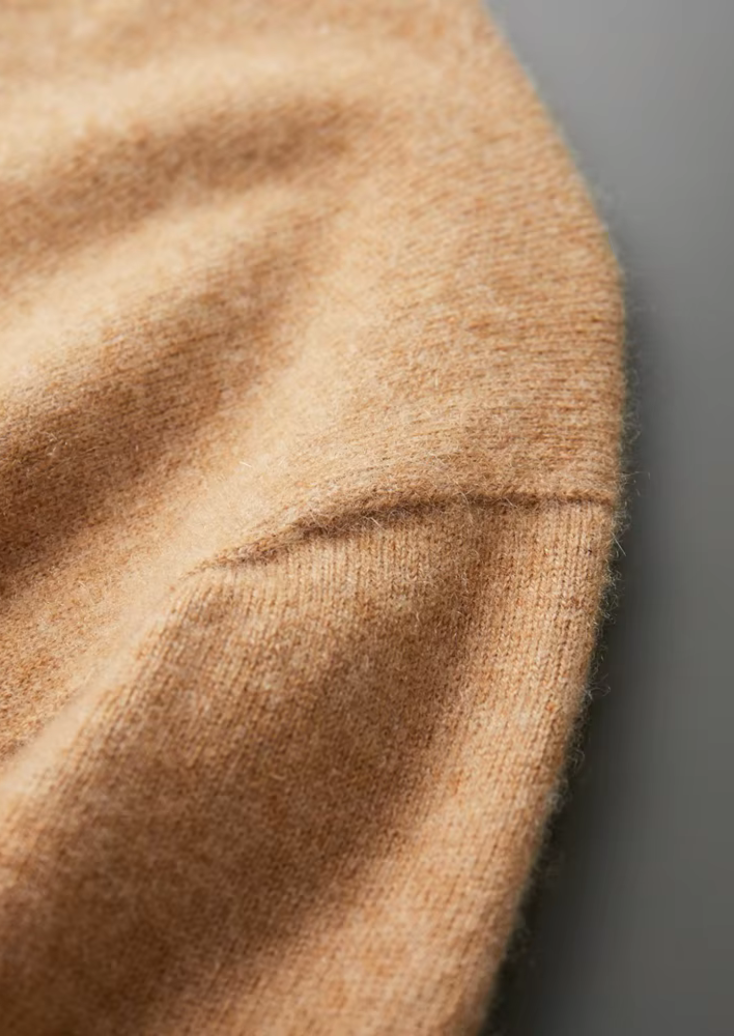 Cashmere Mock Neck T-Shirt