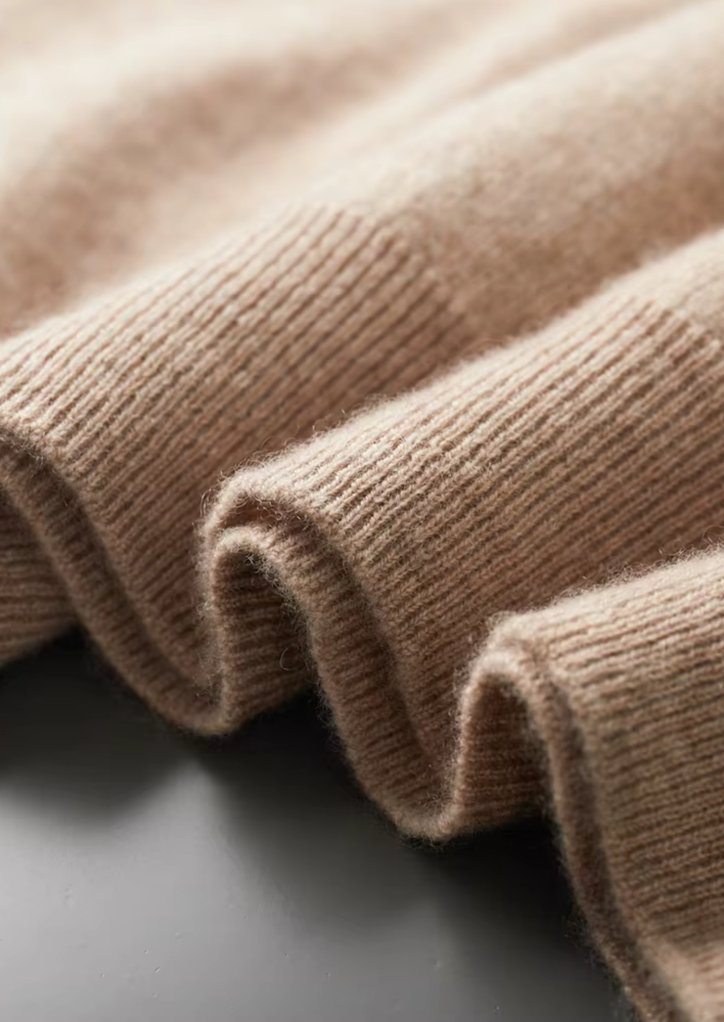 Cashmere Mock Neck T-Shirt