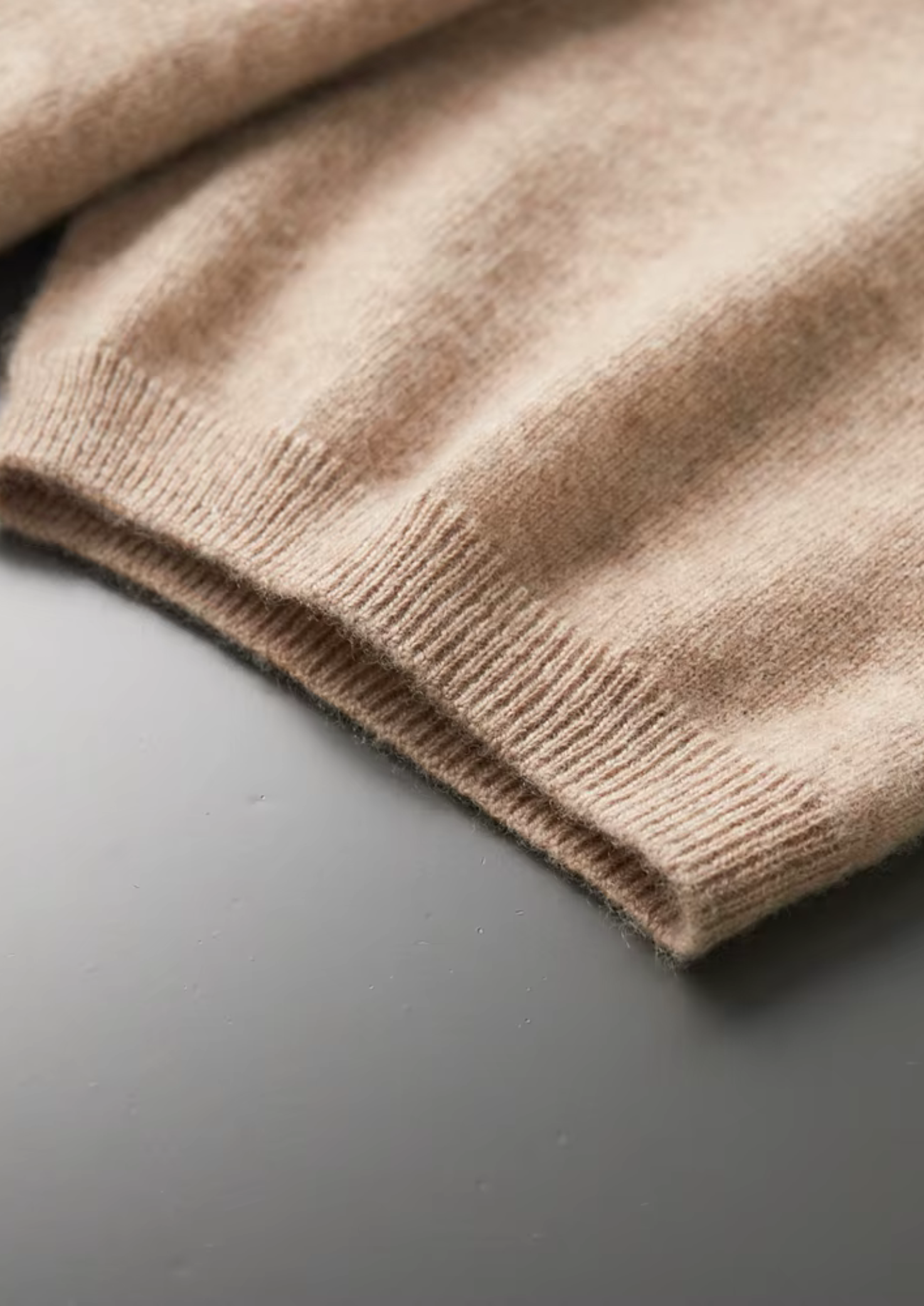 Cashmere Mock Neck T-Shirt