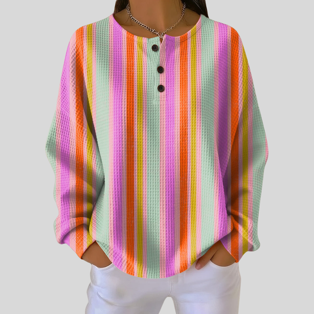 Mille | Sweater with Colorful Stripes