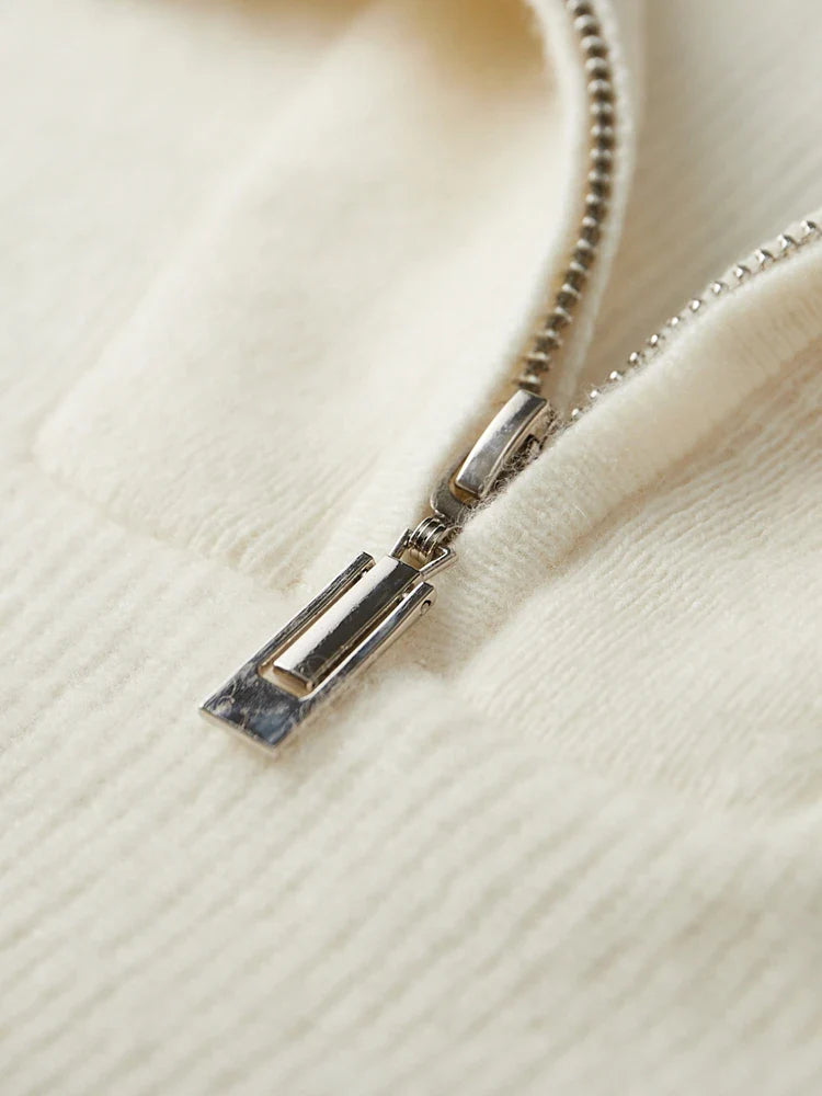 Cashmere Half Zip Sweater