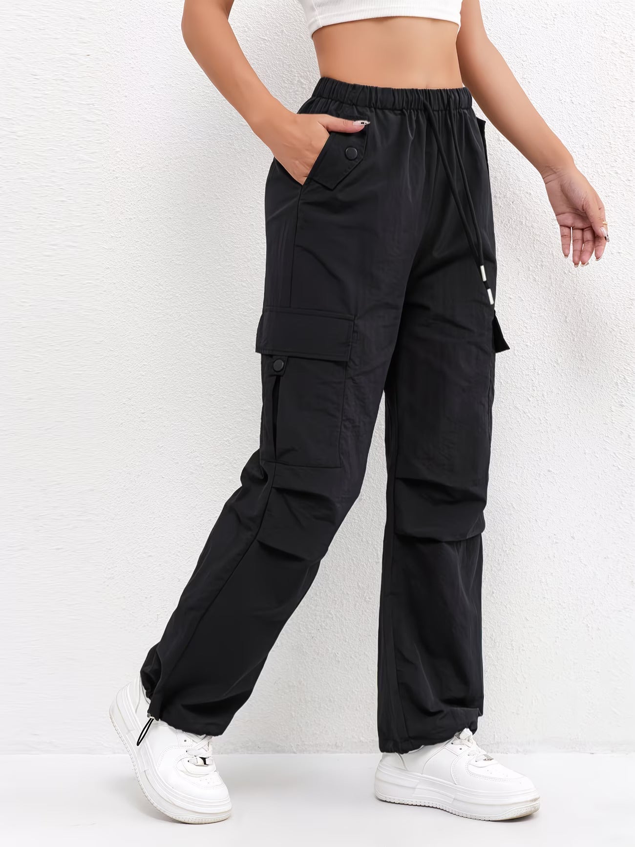 Brianna | Women's Cargo Pocket Drawstring Pants