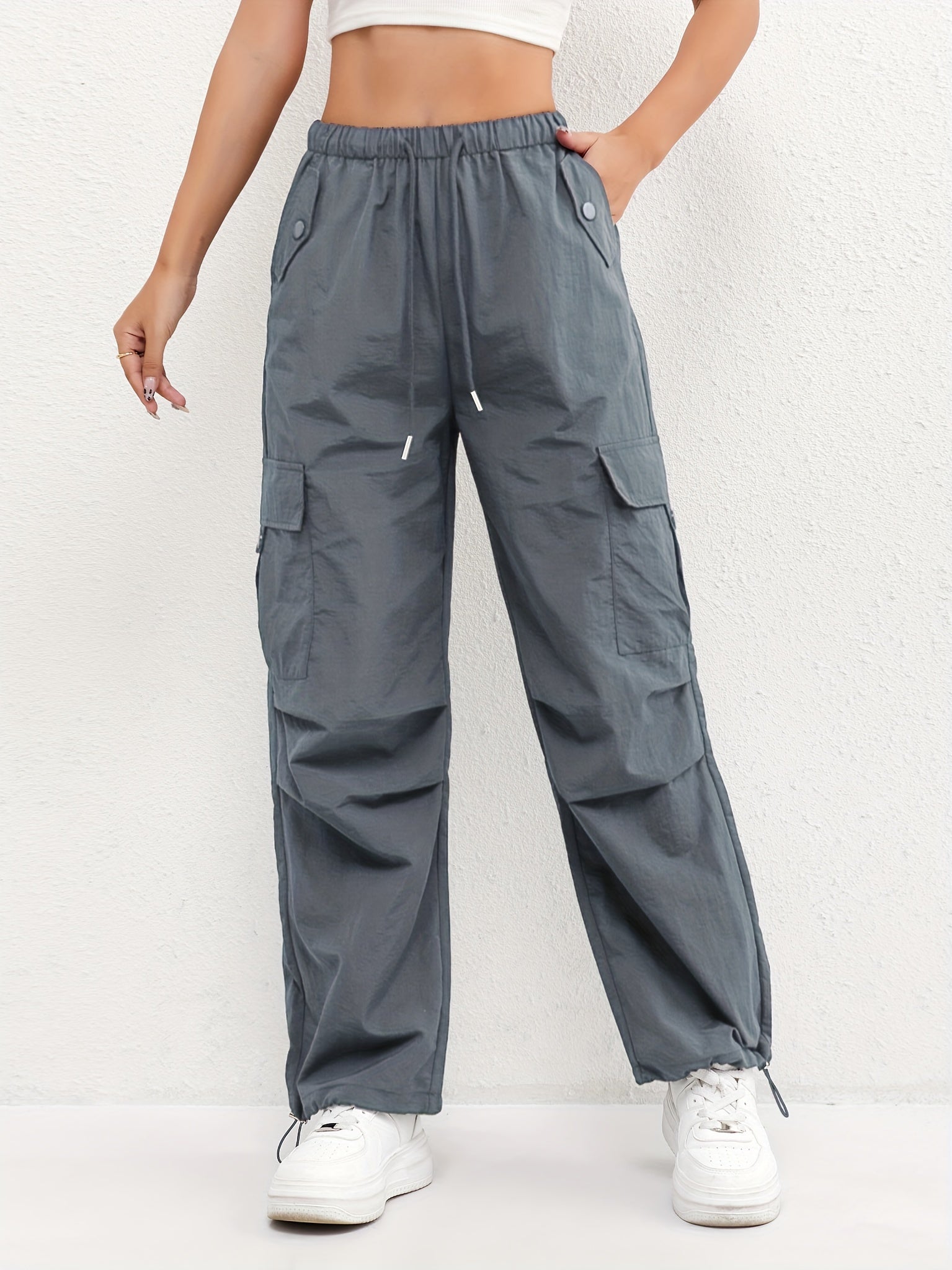 Brianna | Women's Cargo Pocket Drawstring Pants