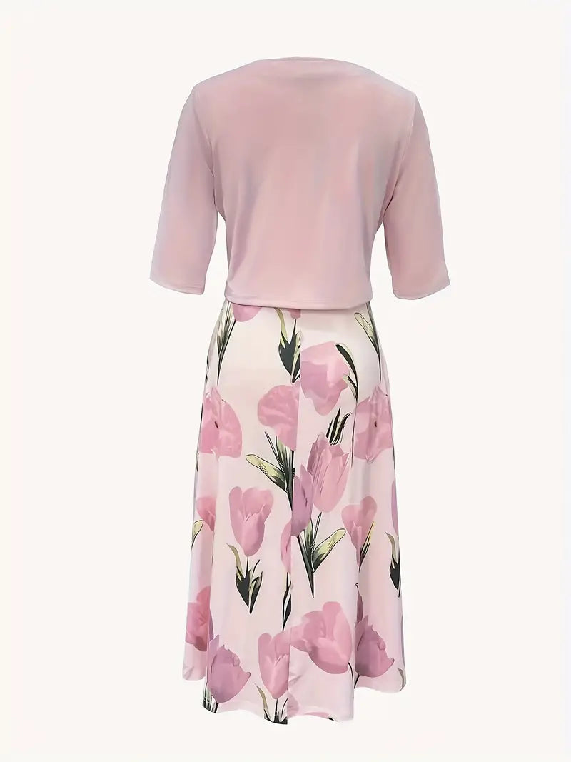 Lacey | Women's Floral Maxi Dress with Jacket