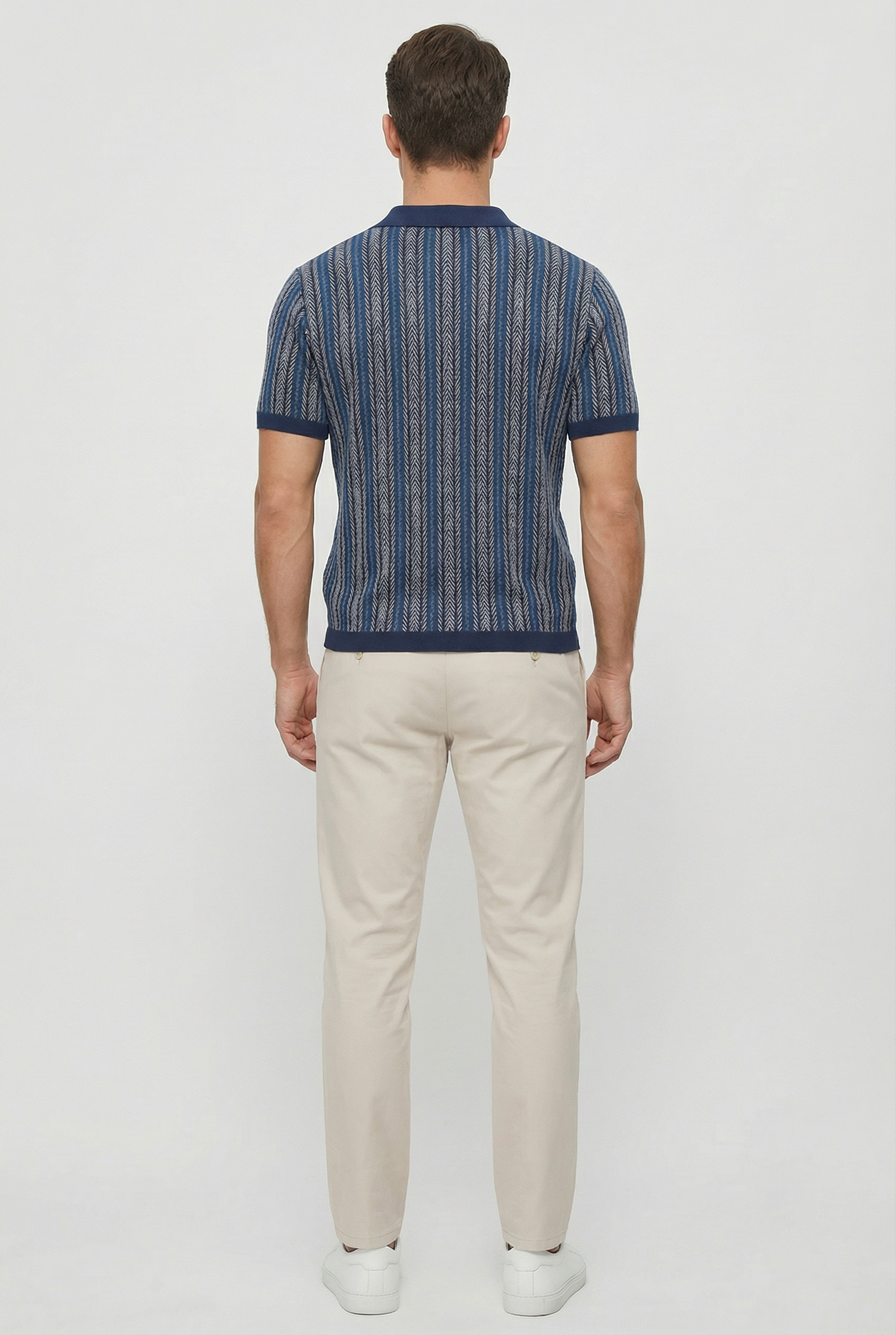 Tyler | Men's Button-Down Herringbone Shirt
