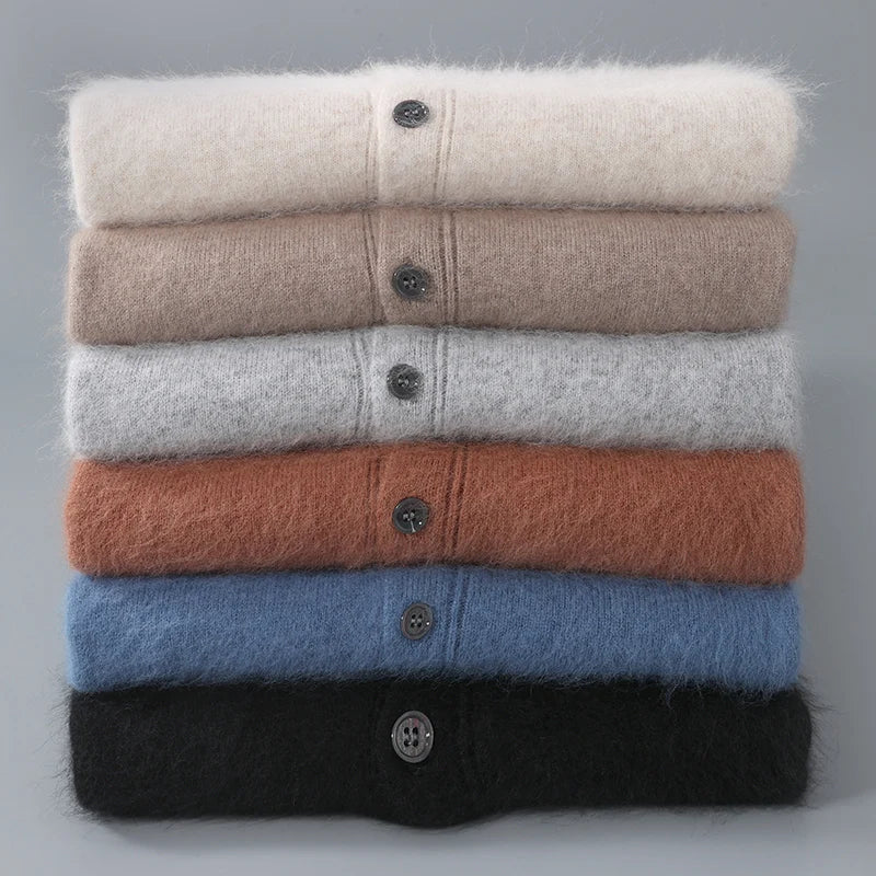 Cashmere Polo Button